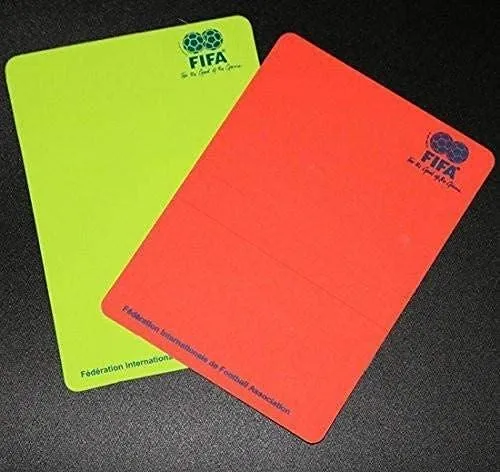 1 Stop Socer Soccer Referee Red Card Football Yellow Card with Wallet Pencil Record Paper for FIFA Judge Fluorescent Cards