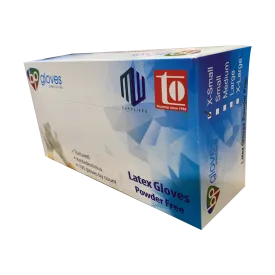 BP Latex Gloves, Powder-Free, size XS, 95305 (Pk: 100 pcs/box)