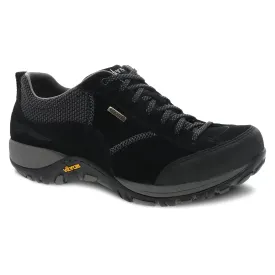 Dansko Ladies Paisley Black/Black Suede Shoe
