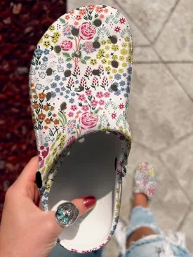Floral Clogs