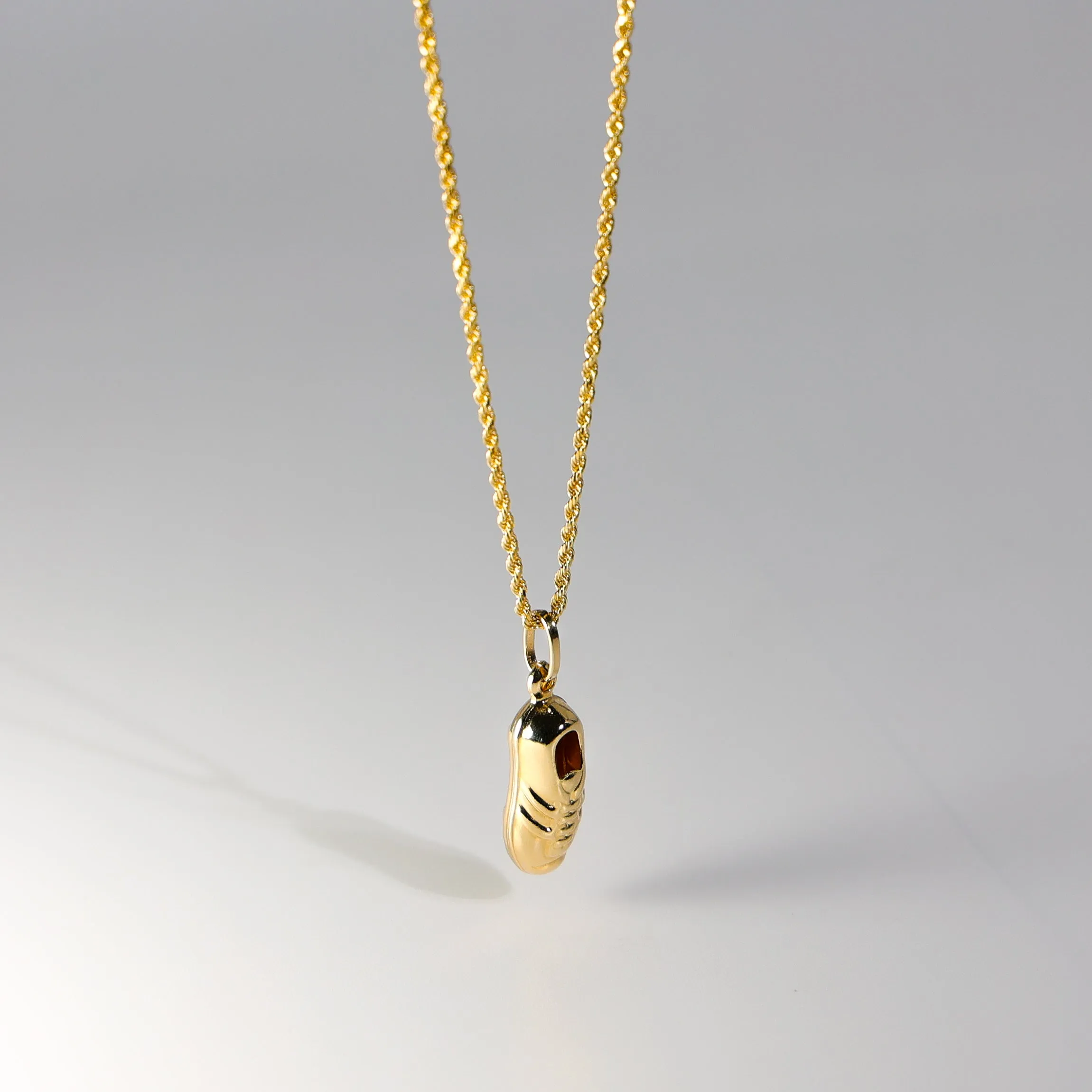 Gold Soccer Cleat Enamel Pendant Model-518