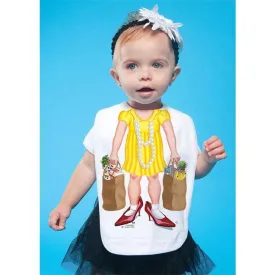 JUST ADD A KID Bib Grocery One-Size - 0 to 12 Months