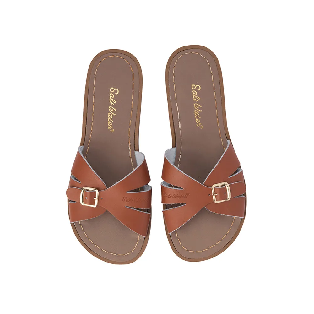 Saltwater Sandals Adults Classic Slides - Tan