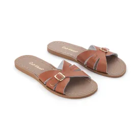 Saltwater Sandals Adults Classic Slides - Tan Saltwater Sandals Adults Classic Slides - Tan