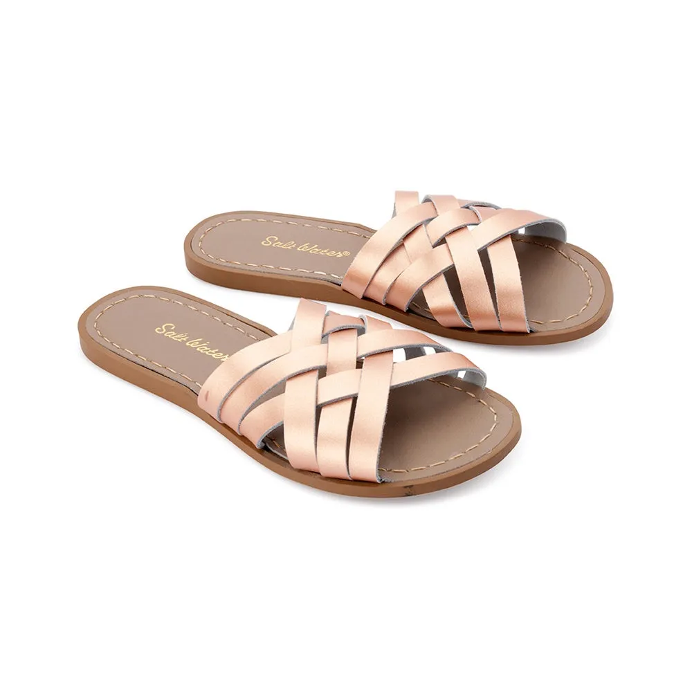 Saltwater Sandals Adults Retro Slides - Rose Gold