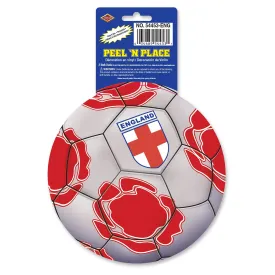 Soccer Party Peel 'N Place Clings - England