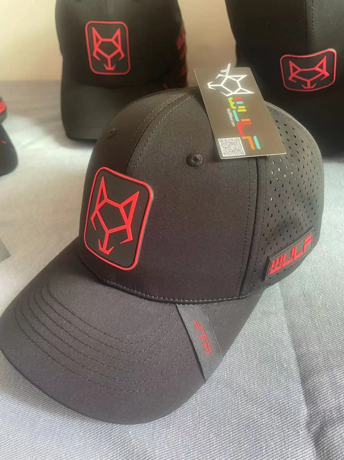 WULF Black Hat with WULF Square Icon